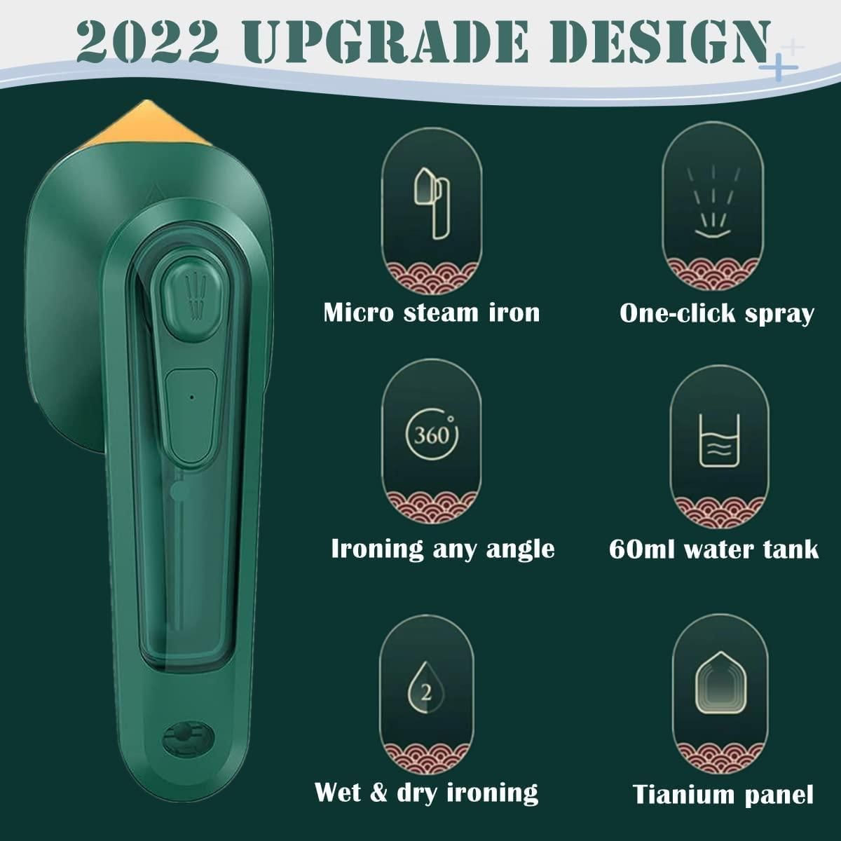 🧳 VaporiX™ GlidePress – Travel Steamer Iron Mini Pro