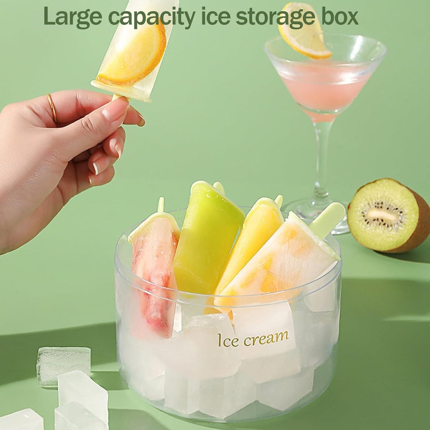 🍧 IceMould ChillCraft – DIY Popsicle Maker Set (8 Pc)