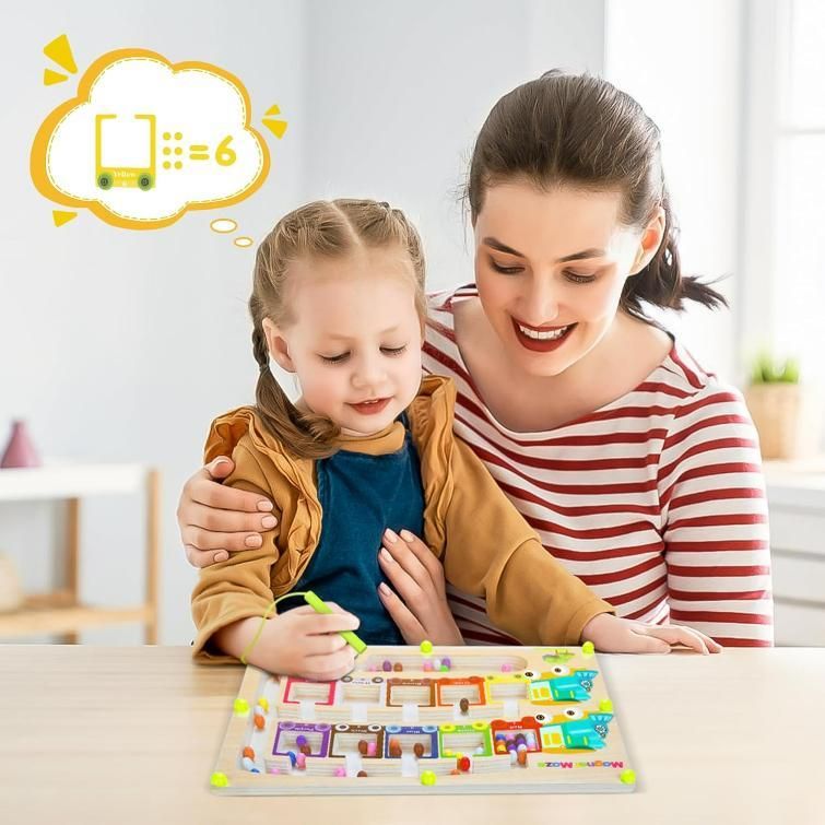🎨 ColorMaze MagnetoPlay – Montessori Puzzle Board