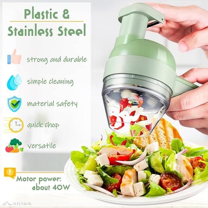 🥗 ChopMate SwiftPrep – 4-in-1 Veggie Cutter Station