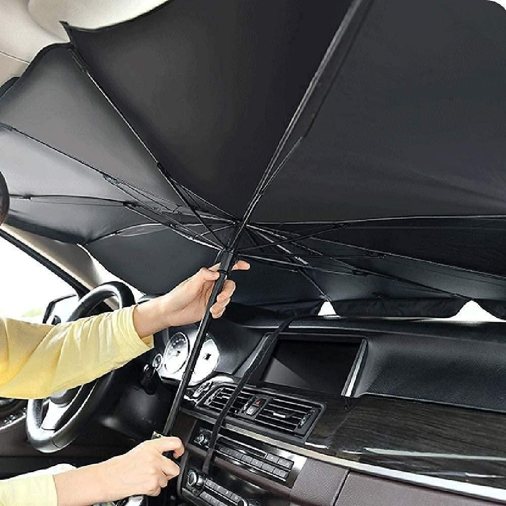 🔥 AutoCool Shield Pro – Foldable Umbrella-Style Sunshade for Cars