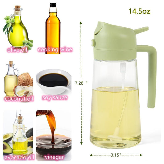 🛢️ OilJet SmartPour – Precision Glass Sprayer 500ml