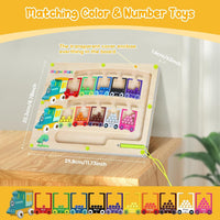 🎨 ColorMaze MagnetoPlay – Montessori Puzzle Board