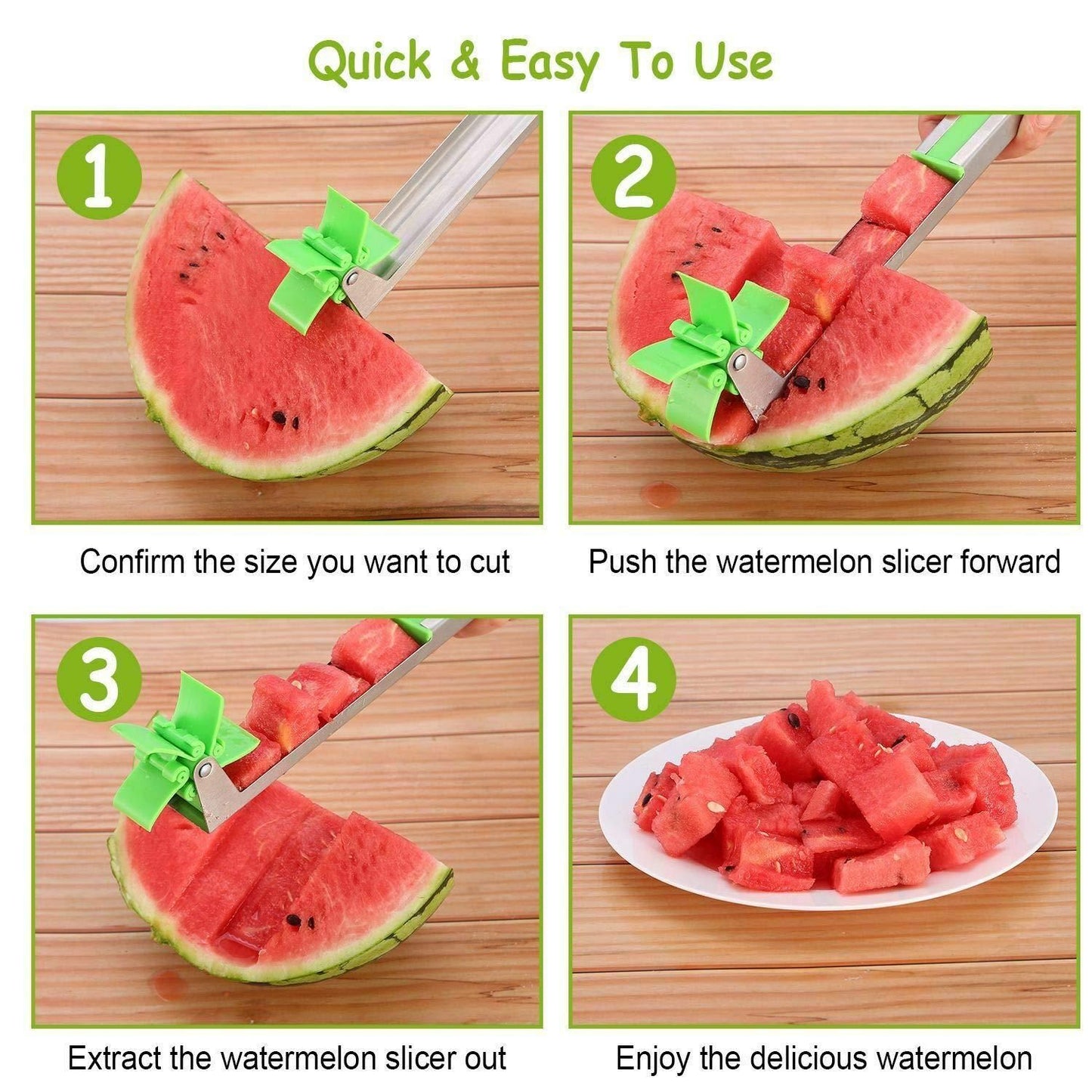 🍉 SliceEase MelonCraft – Stainless Watermelon Wizard