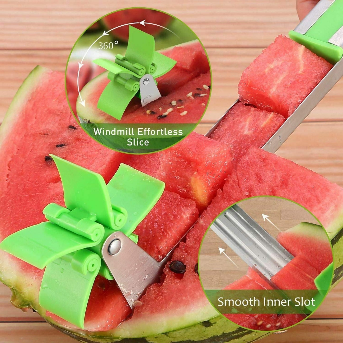 🍉 SliceEase MelonCraft – Stainless Watermelon Wizard