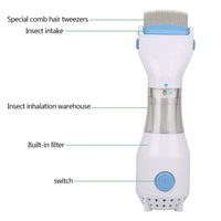 🪰 LiceZap Electric Comb – Tangle-Free Bug Eliminator