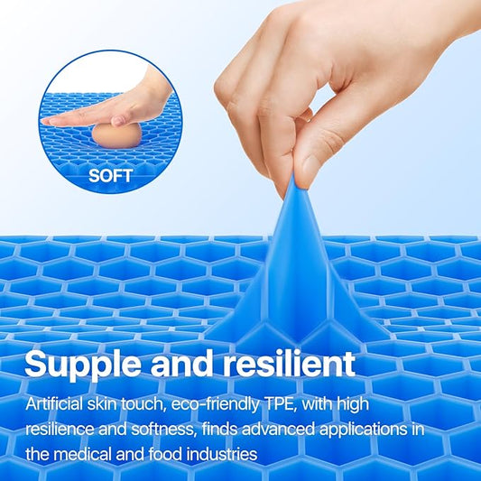 🪑 OrthoGel FlexCush – Pressure-Relief Comfort Seat Pad