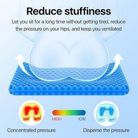 🪑 OrthoGel FlexCush – Pressure-Relief Comfort Seat Pad