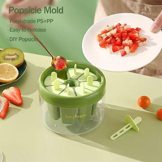 🍧 IceMould ChillCraft – DIY Popsicle Maker Set (8 Pc)
