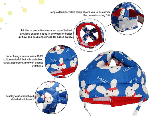 👶 SafeNest TotGuard Helmet – Soft Protection for Baby Steps