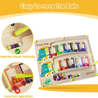 🎨 ColorMaze MagnetoPlay – Montessori Puzzle Board