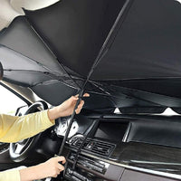 🔥 AutoCool Shield Pro – Foldable Umbrella-Style Sunshade for Cars