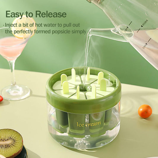 🍧 IceMould ChillCraft – DIY Popsicle Maker Set (8 Pc)